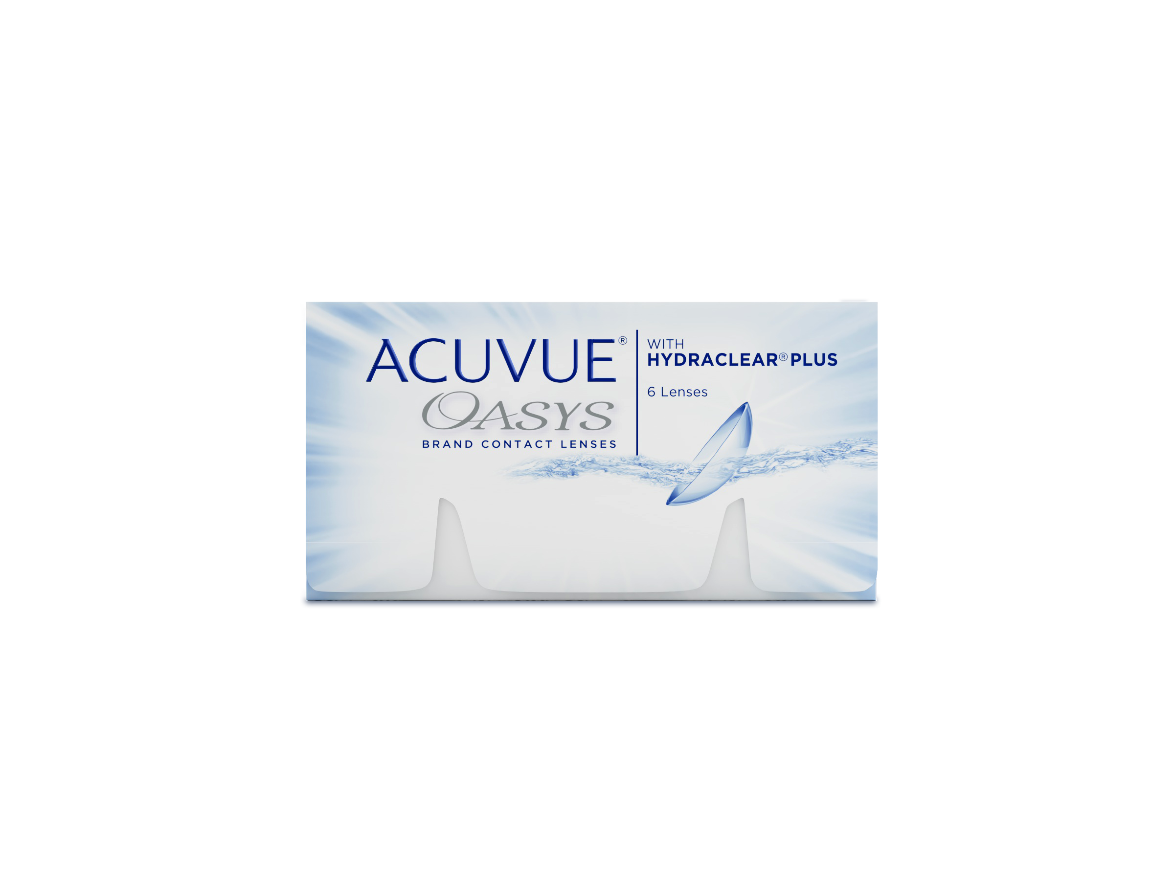ACUVUE Packshot OASYS w HYDRACLEAR 6P Front Shadow NO UV PNG